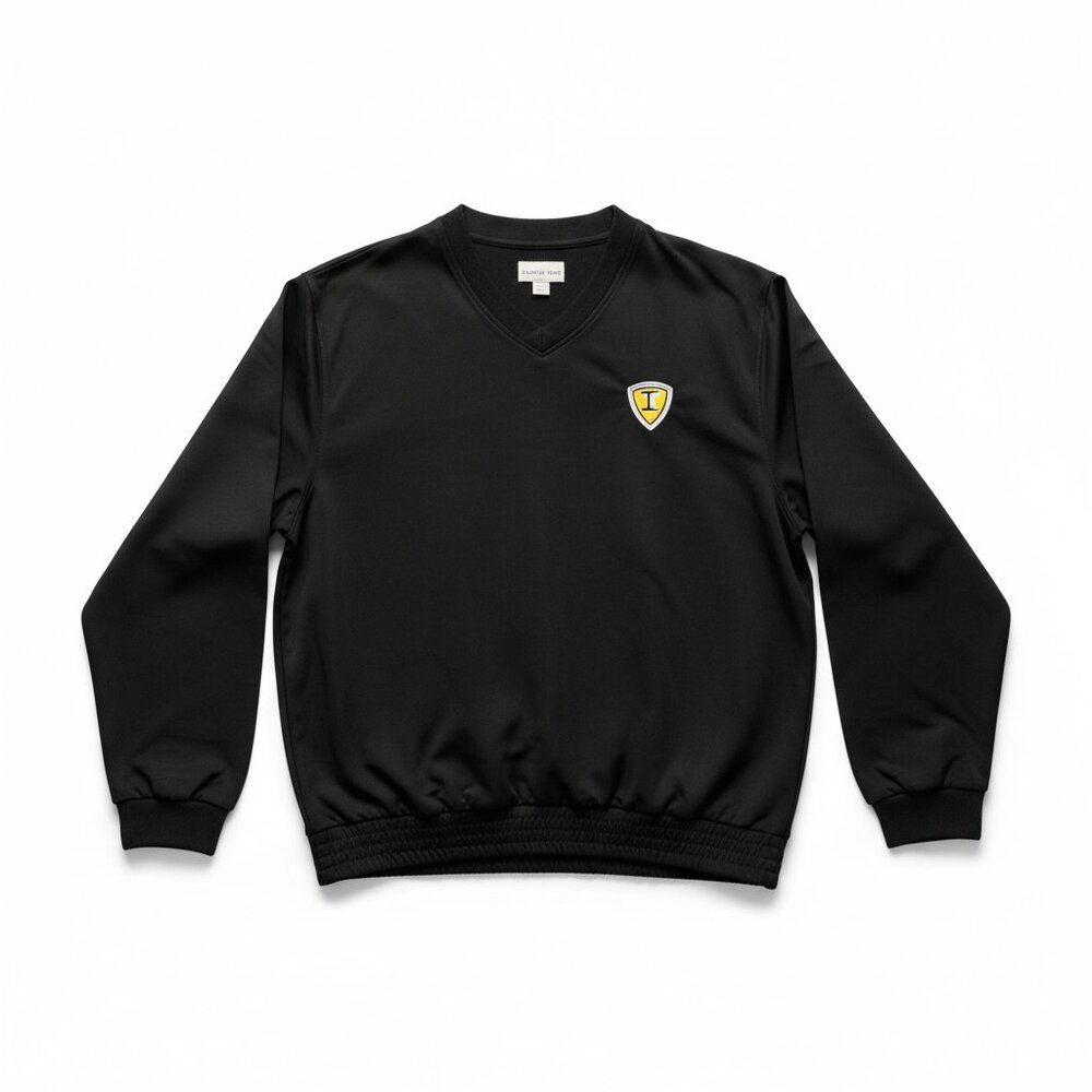 Cutter & Buck Black V-Neck Pullover Windbreaker